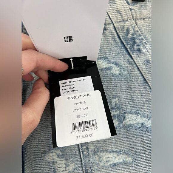 Givenchy Cargo Bermuda Shorts in Denim Waist 27 - Picture 5 of 12